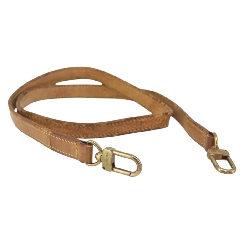 Louis Vuitton Shoulder Strap Leather 36.2"" Beige